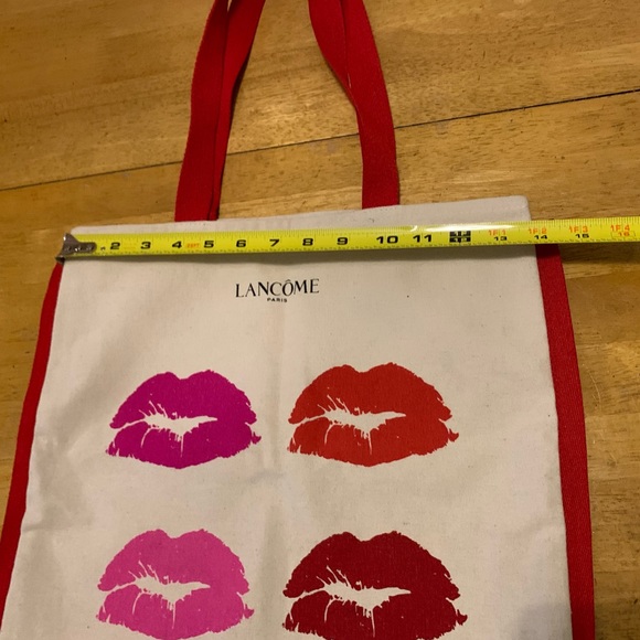 Lancome Lip Kiss Tote BAG Large Canvas Double Handle - Picture 6 of 8